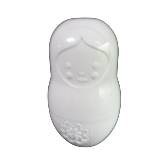 Stacking Doll Measuring Cups Set 3 Matryoshka Kitchen Baking White Melamine Box - Picture 4 of 11